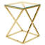 Salcombe Glass Top Cross Legs End Table-40553185