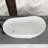 59" White Acrylic Freestanding Bathtub