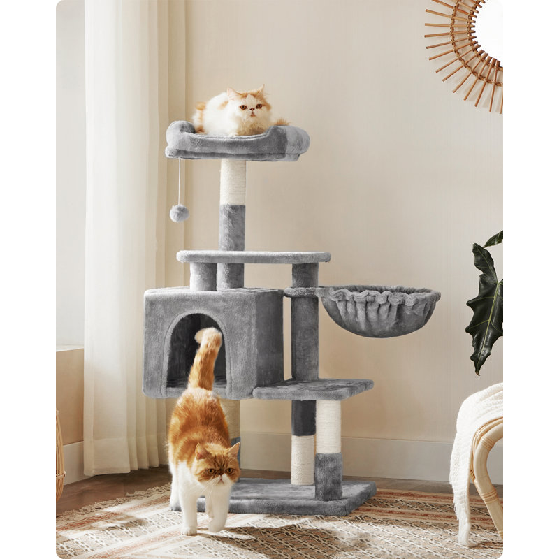 110cm H Cat Tree, Light Grey