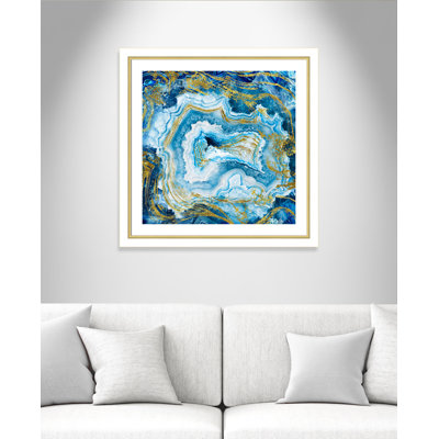 Somerton «Touch of Gold Agate II», impression encadrée