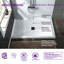  48" W x 36" D Single Threshold Non-Slip Solid Surface Shower Pan Base with Drain Assembly and Drain Cover Included-65113630-65273934