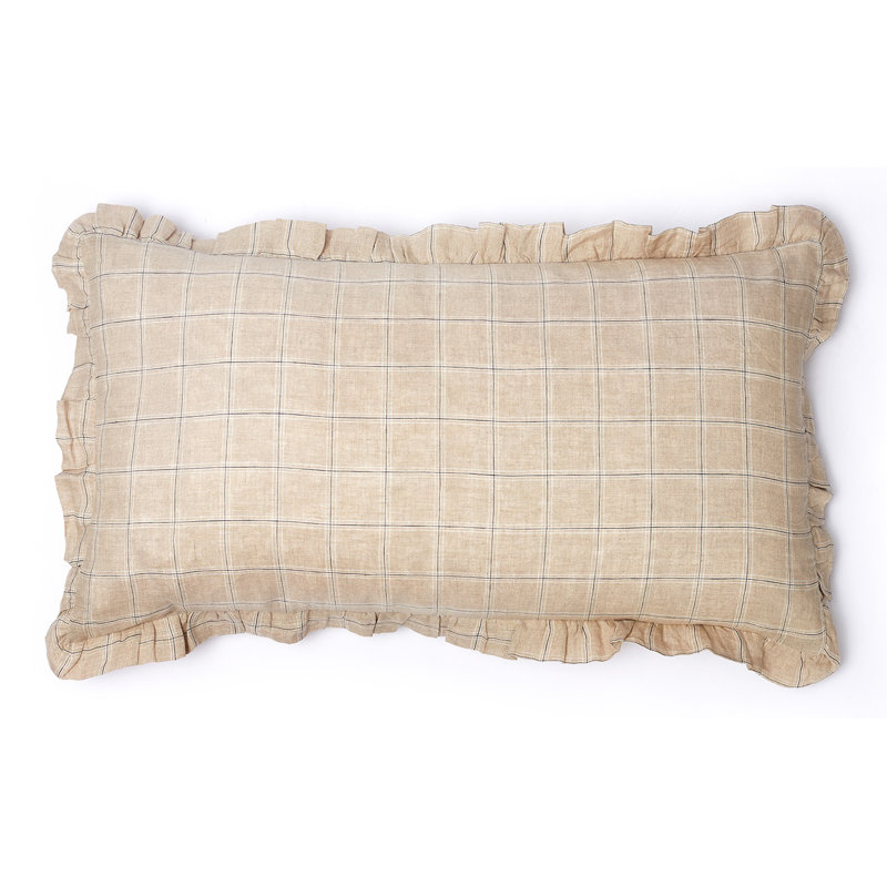 Zett Polyester Plaid Sham - King