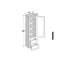 Armoire à linge de comptoir de style Shaker de DL Cabinetry (prête à assembler) l 15 po x H 60 po x P 12 po - gris tourterelle-133626457