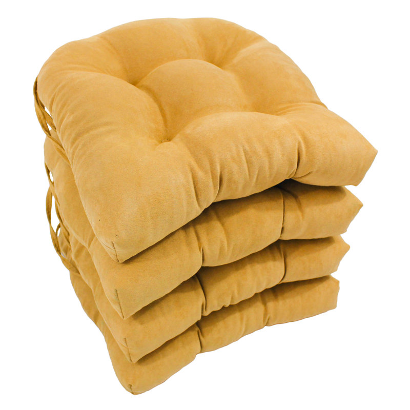 Coussin de chaise de salle à manger Abbottsmoor, Citron