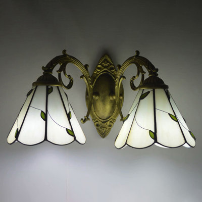 Tiffany Stained Glass Double Wall Lights