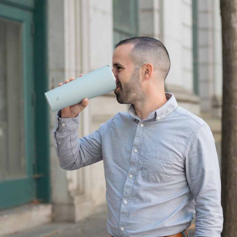 Ash Green Stainless Steel Vacuum Insulated Travel Tumbler
