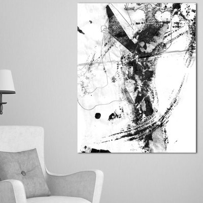 « abstract black tache », reproduction de peinture à l’huile sur toile