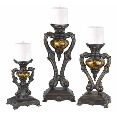 Ensemble de chandelles en plastique 3 pièces