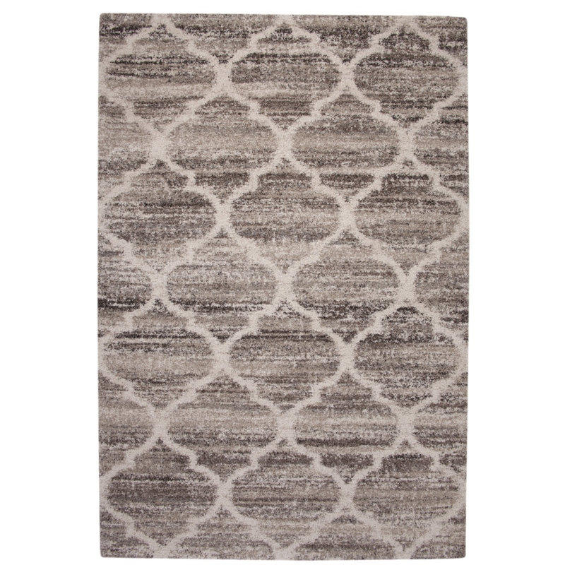 Tapis ivoire / brun clair / brun Granada Trellis