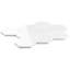 Bianco Dolomite 4" Hexagon Polished Marble Mosaic Tile