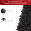 Arbre de Noël artificiel, arbre de Noël non éclairé avec 1346 branches, ouverture automatique, base en acier, décoration des Fêtes pour le bureau personnel-103718632