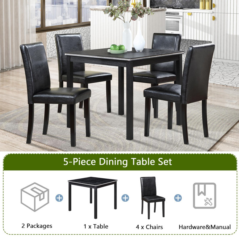 Dining Table Set 5 Pieces