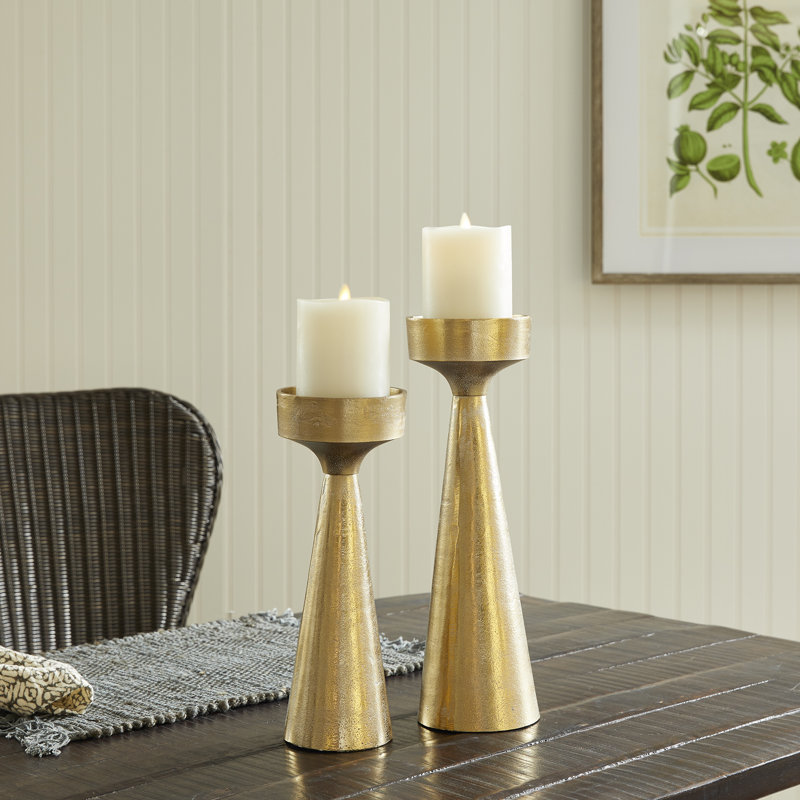 Florence Candlestick, 13" H x 4" W x 4" D