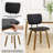 Faux Leather Upholstered Side Chair Dining Chair And Walnut Wood Finish-168889503-168889489