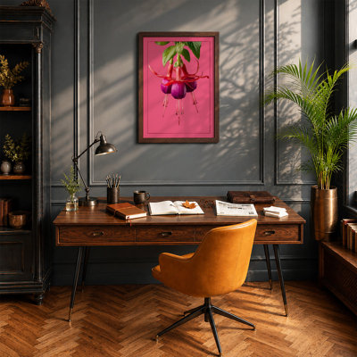 Fuchsia Bloom Botanical - Framed Print