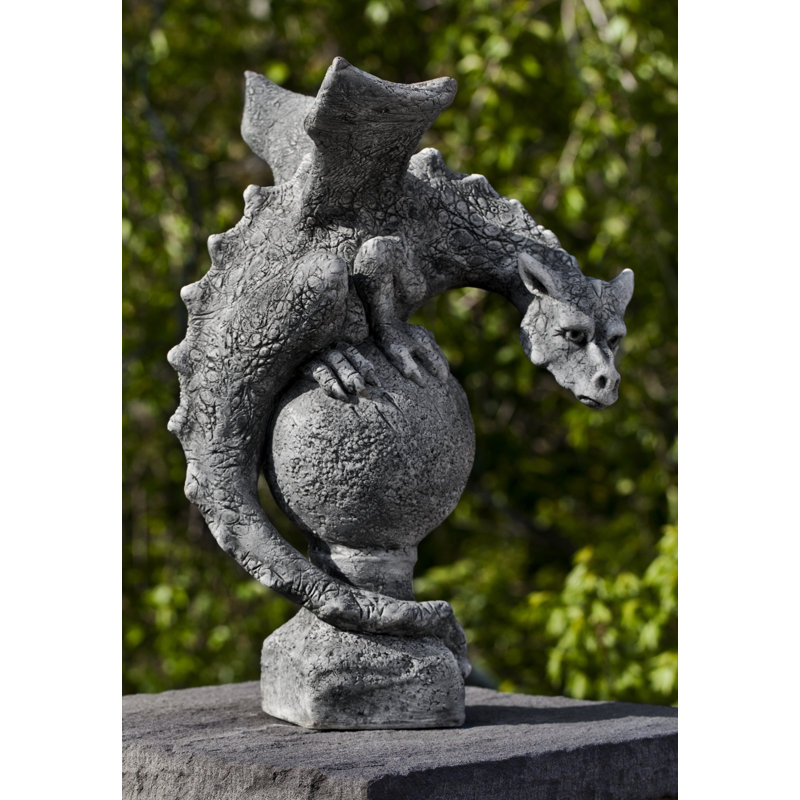 Fiona Winged Dragon Statue, Alpine Stone