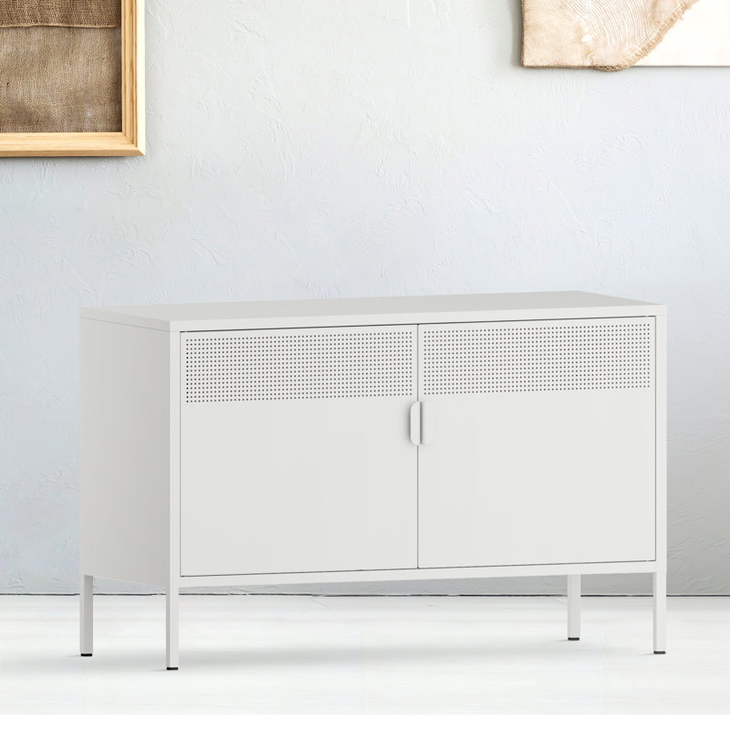 Armoire de rangement à 1 tablette de 39,5 po de largeur, Blanc / bleu
