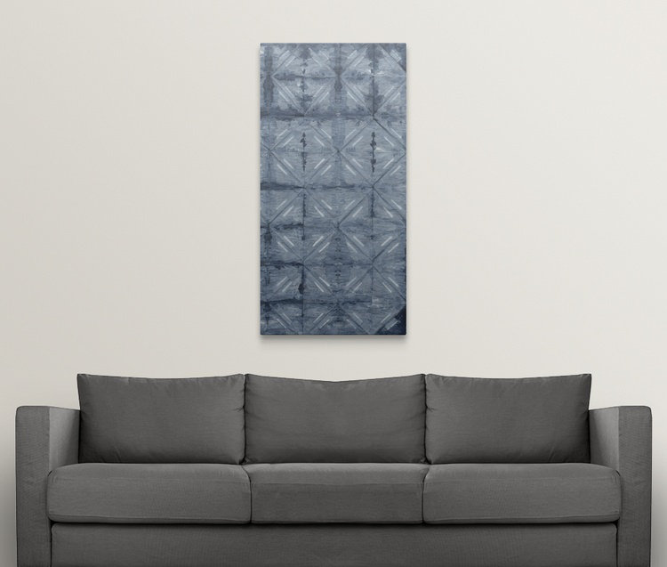 Athey «Shibori IV», impression, H 30 po x l 15 po x 1,5 po, Toile