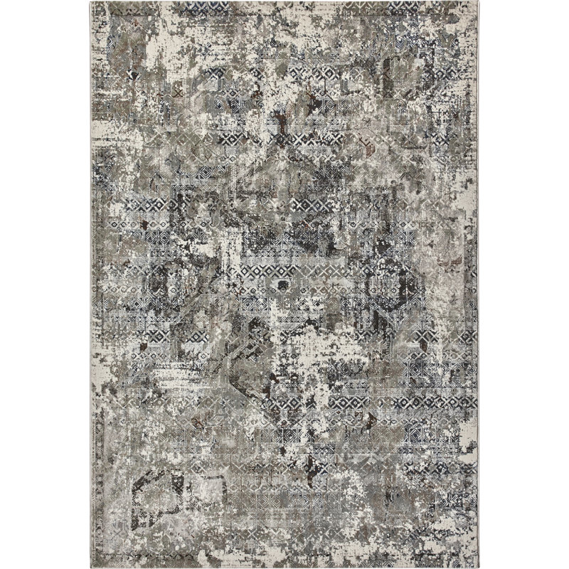 Annalily Abstract Flat Weave Area Rug, Rectangle 160 x 235 cm