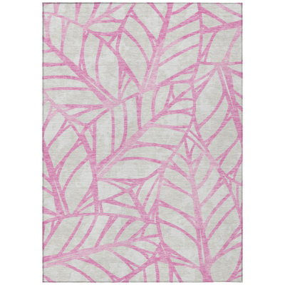 Neysa Washable Floral Indoor / Outdoor Rug