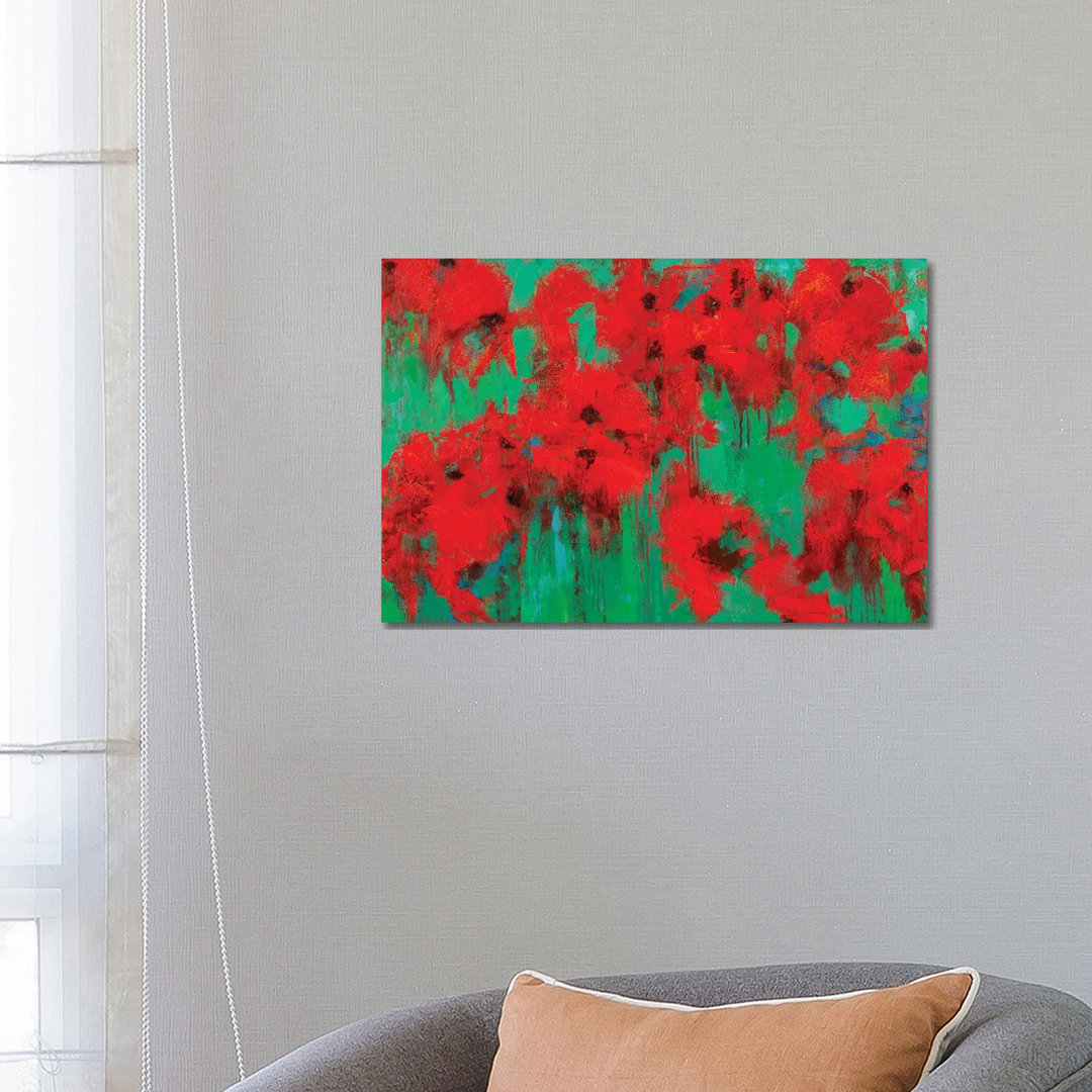 Poppy Field by Olena Bogatska - Wrapped Canvas Gallery-Wrapped Canvas Giclée