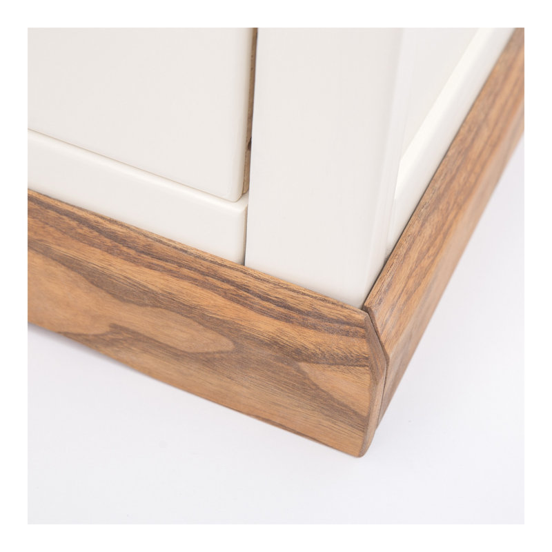 45cm W Plywood / Laminate Board Bedside Table, Waxed Oak