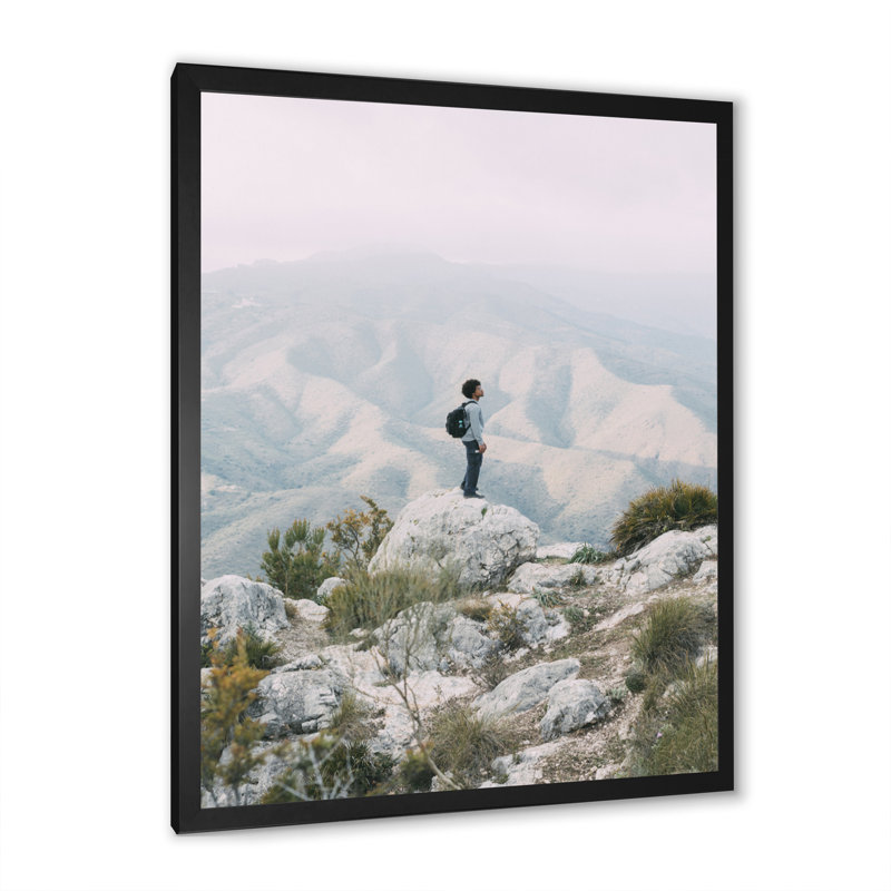 Mountain Trails Harmony III - Imprimé, H 44 po x l 34 po x P 1,5 po, Cadre photo noir