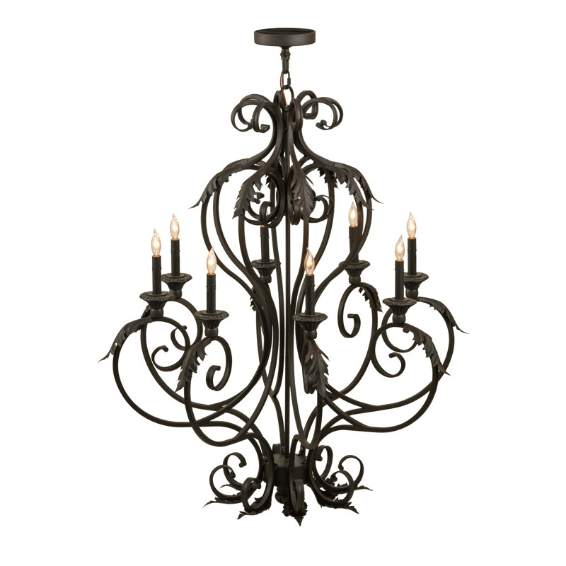 Lustree 8 lumières façon bougie classique Jandreau