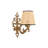 Elegant Wall Lamp with Metal Body, Natural & Gold Finish, 9.8 x 3.9 x 5.1 inches | 1 x E27 Max 40W Socket (Bulb Not Included) | Stylish Lighting for Home Decor, IP20 Rated, Perfect for Living Room & Bedroom-1928024532