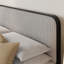 Lit double en velours côtelé gris clair Arnasia-34643265-11579349