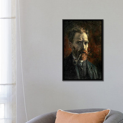 " Self-Portrait With Pipe, 1886 " by Vincent Van Gogh