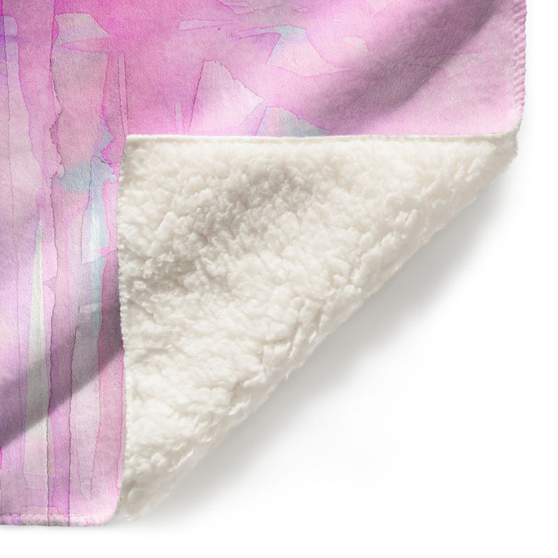 Couverture rose sherpa doux carnival rêves, l 68 po x L 80 po