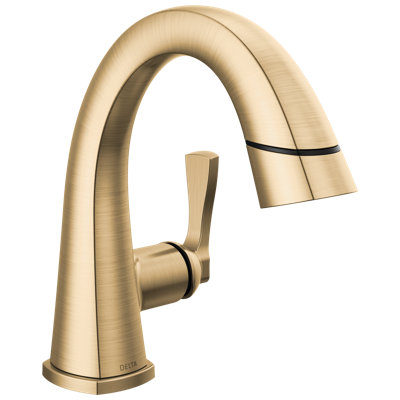 Robinet de salle de bain à un trou avec douchette extractible Stryke