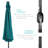 Shearer 10ft Solar LED Lighted Patio Umbrella w/ Tilt Adjustment, UV-Resistant Fabric-1606801523