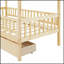 Lit en bois Imaginative avec deux tiroirs, parfait pour les chambres d'enfants et les solutions de rangement peu encombrantes-202568672