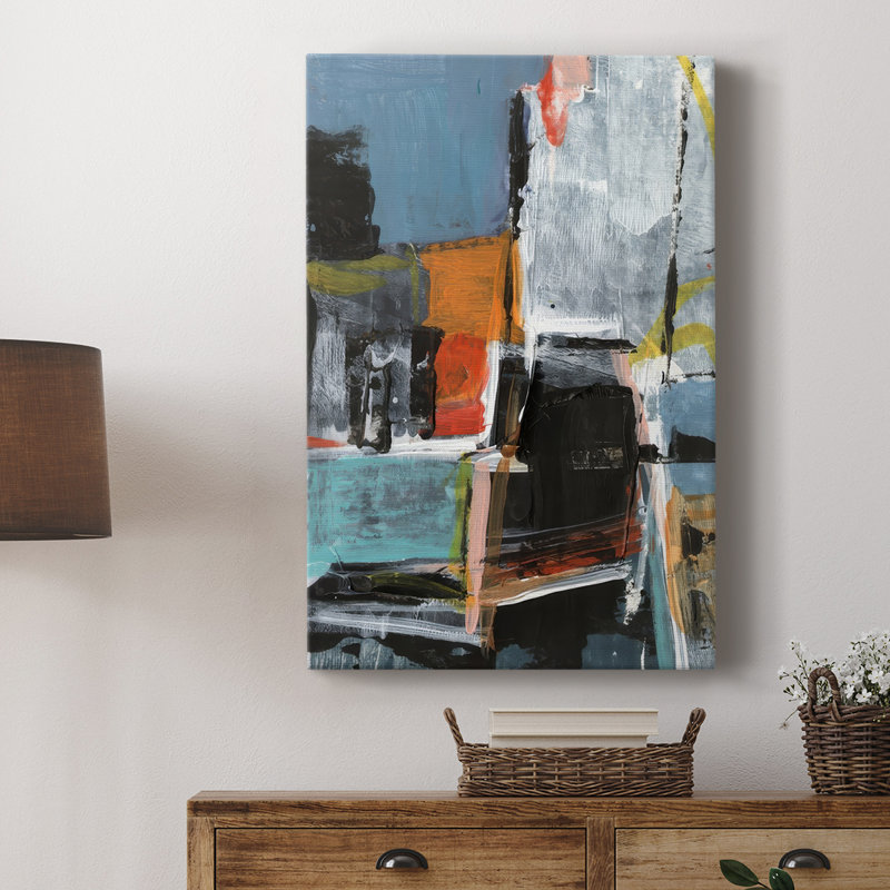 Marques erratiques I - Cavas enveloppés de galerie, H 60 po x l 40 po