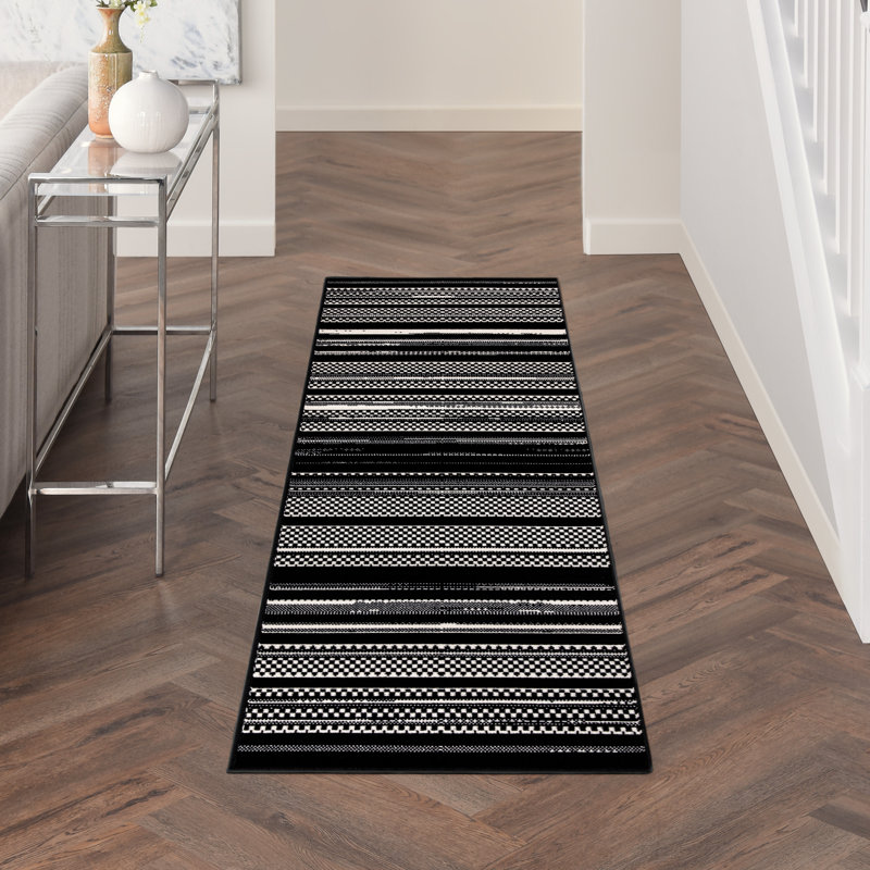 Cynequa Abstract Indoor Rug, Runner 2'3" x 7'6"