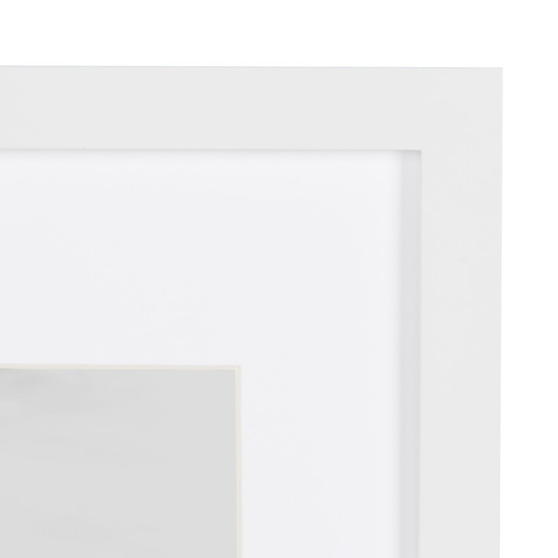 Ensemble de cadres muraux en bois Creason, Blanc, 11 po x 14 po, 8 po x 10 po, Paquet de 4