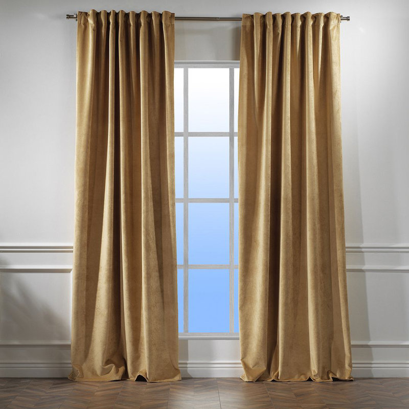 Panneau simple décoratif extra large en velours mat sur mesure, 60 sépia, L 52 po x L 84 po