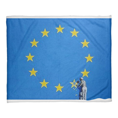Banksy Sewn Throw Blanket