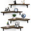 Ensemble de 4 tablettes murales en bois-1591084327