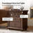 Auguste Transitional 26"W 3-Drawer Solid Wood End Table with Charging Station and Simple Assembly(Set of 2)-62873495