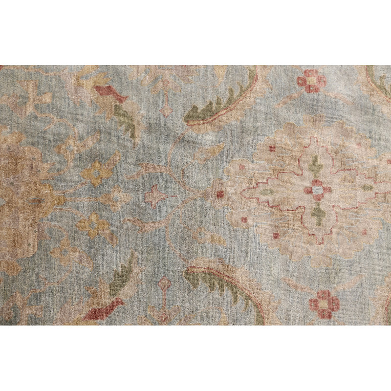 Antique Weave Oushak Wool Oriental Area Rug, Rectangle 14' x 18'
