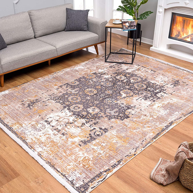 Tapis brun foncé, Tapis de couloir 2 pi 3 po x 13 pi