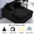 Boneless 51.2" Upholstered Compression Recliner Sofa-1863773706