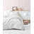 Luxurious 100% Cotton Satin Quilt Cover Set, White | Duvet Cover 53.1 x 78.7, Pillowcase 31.5 x 31.5 | Reactive Printing, Machine Washable, 211 Thread Count, Button Closure for Duvet, Envelope Closure for Pillowcase-112932015-112932039