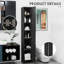 Grande armoire de rangement pour salle de bain avec 3 tablettes réglables-344203545