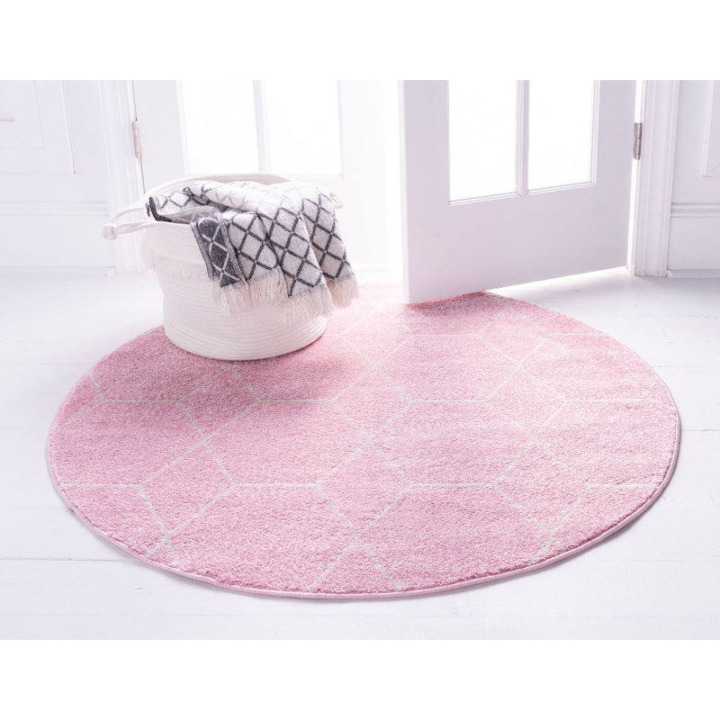Tellaro Abstract Indoor Rug, Round 6'