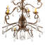 Lustre empire de style bougie à 12 lumières avec détails en cristal Azaleigh