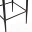 Tabouret de bar en métal et en cuir-1408524203